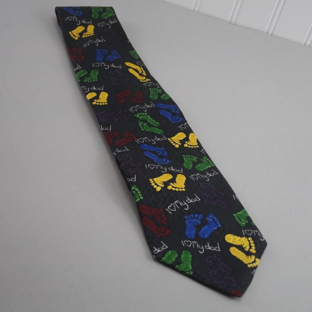 American Traditions "I Love My Dad" Novelty Men's Tie 4" x 60"